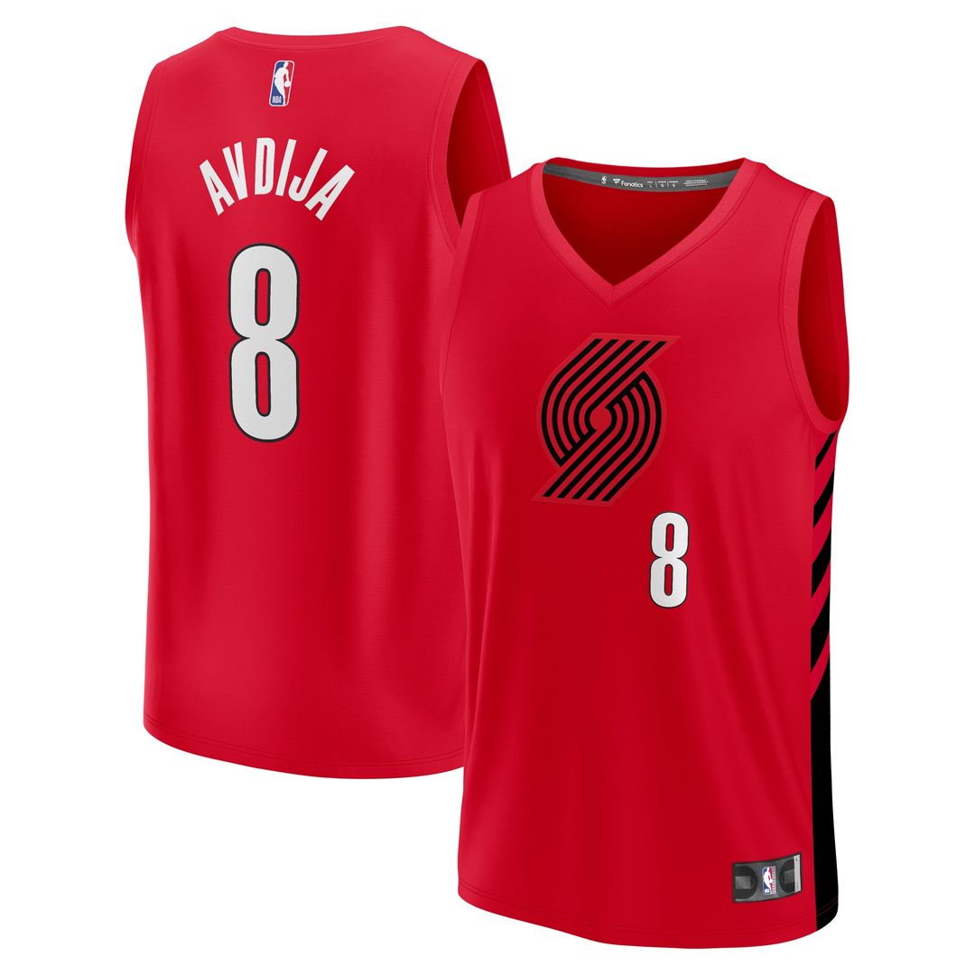Portland Trail Blazers Deni Avdija Fanatics Fast Break Player Jersey - Statement Edition - Red Team Jersey Sports Fan Apparel