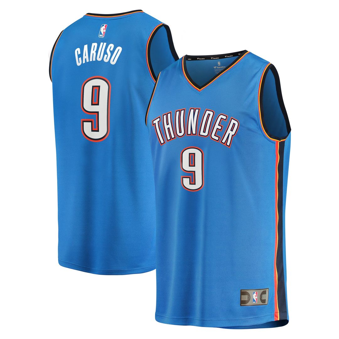 Oklahoma City Thunder Alex Caruso Fanatics Youth Fast Break Replica Player Jersey - Icon Edition - Blue Team Jersey Sports Fan Apparel