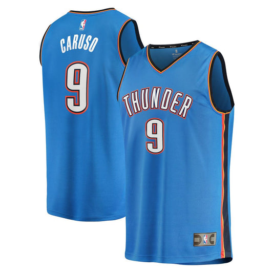 Oklahoma City Thunder Alex Caruso Fanatics Youth Fast Break Replica Player Jersey - Icon Edition - Blue Team Jersey Sports Fan Apparel