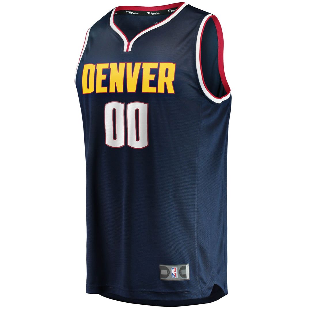 Denver Nuggets Fanatics Youth Fast Break Custom Replica Jersey Navy - Icon Edition Team Jersey Sports Fan Apparel