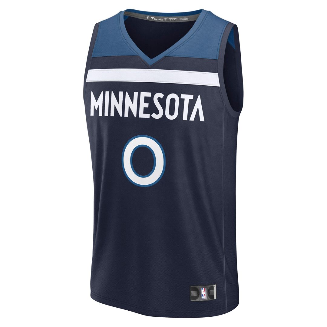 Minnesota Timberwolves Donte DiVincenzo Fanatics Fast Break Replica Player Jersey - Icon Edition - Navy Team Jersey Sports Fan Apparel
