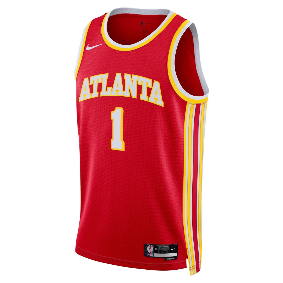 Atlanta Hawks Jalen Johnson Nike Unisex Swingman Jersey - Icon Edition - Red Team Jersey Sports Fan Apparel