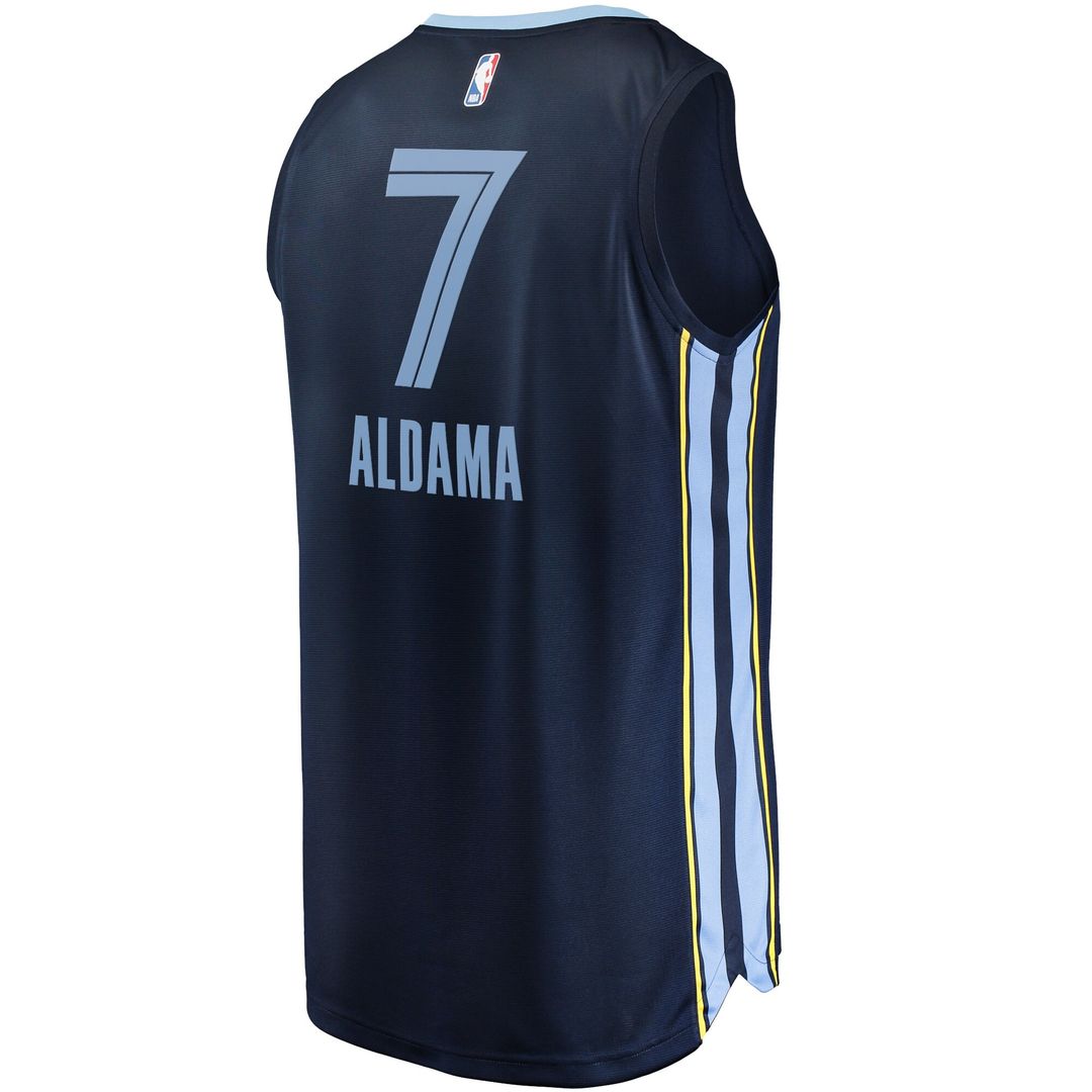 Memphis Grizzlies Santi Aldama Fanatics Fast Break Replica Jersey - Icon Edition - Navy Team Jersey Sports Fan Apparel