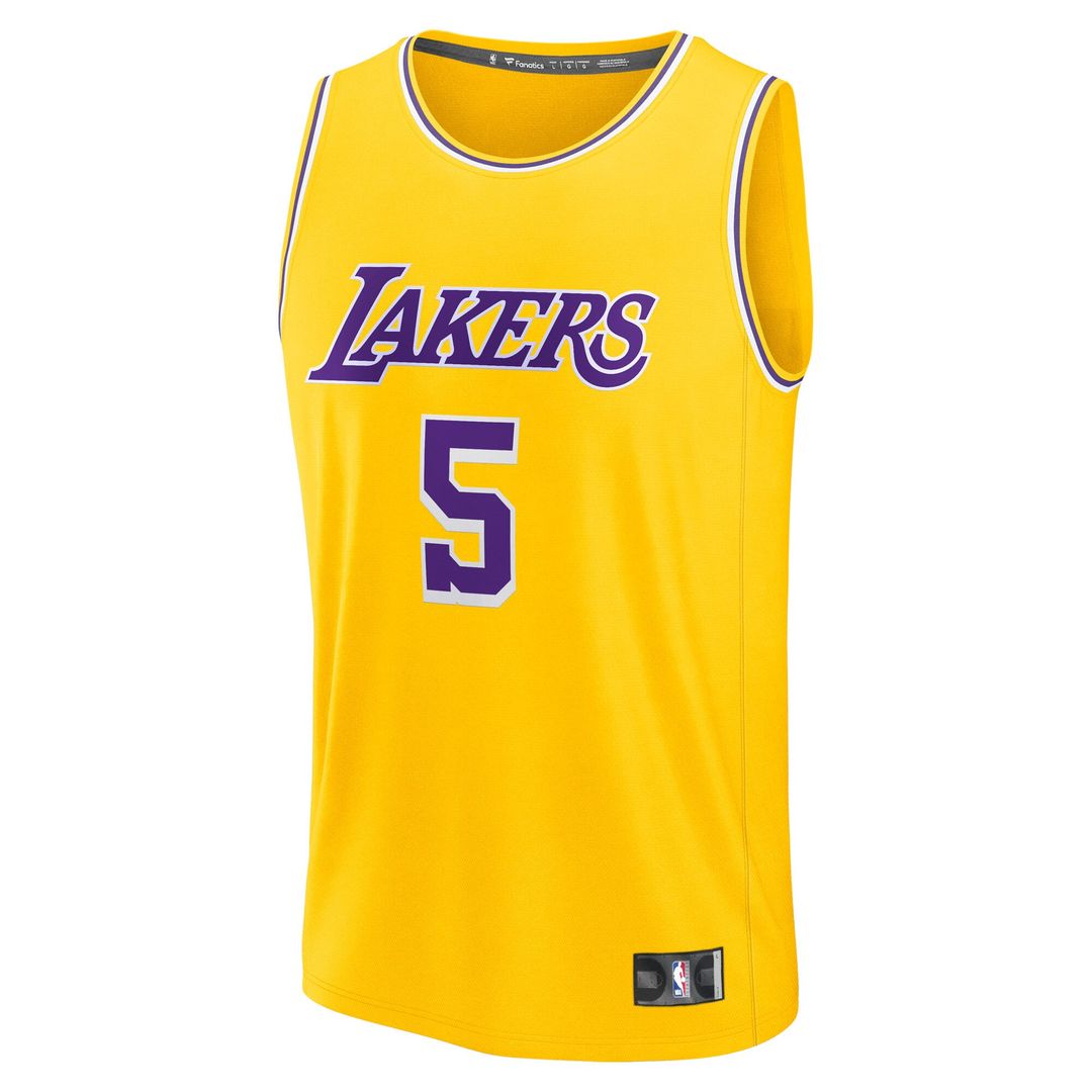 Los Angeles Lakers Deandre Ayton Fanatics Fast Break Replica Player Jersey - Icon Edition - Gold Team Jersey Sports Fan Apparel
