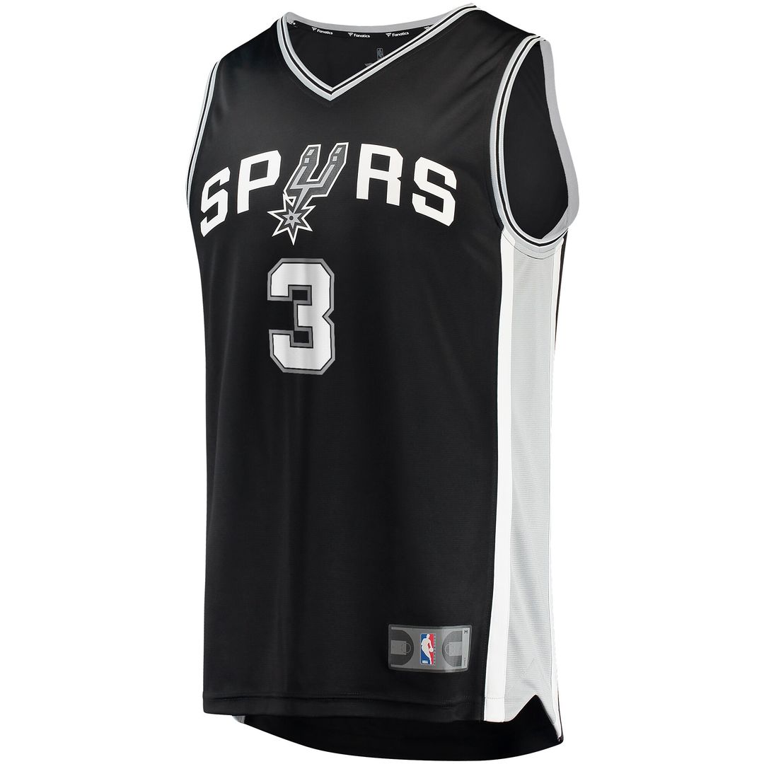 San Antonio Spurs Keldon Johnson Fanatics Fast Break Replica Jersey Black - Icon Edition Team Jersey Sports Fan Apparel