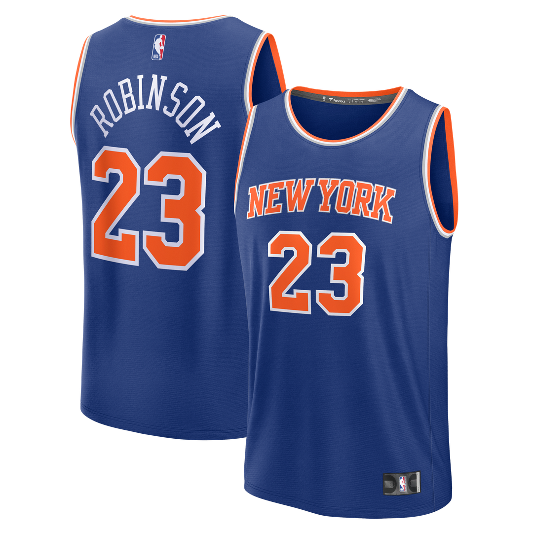 New York Knicks Mitchell Robinson Fanatics Youth Fast Break Replica Jersey - Blue - Icon Edition Team Jersey Sports Fan Apparel
