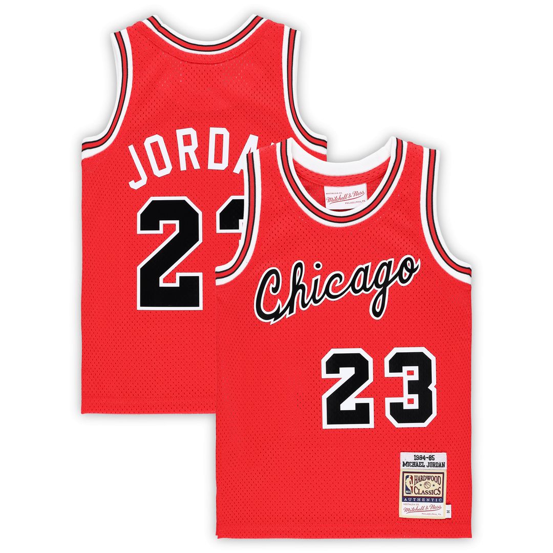 Chicago Bulls Michael Jordan Mitchell & Ness Preschool Hardwood Classics 1984/85 Authentic Swingman Jersey - Red Team Jersey Sports Fan Apparel