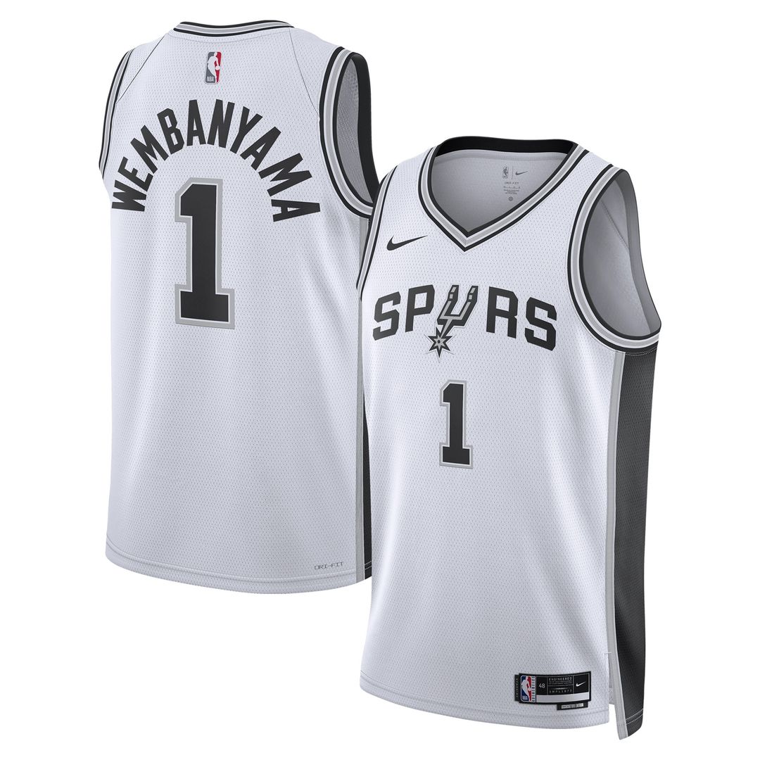 San Antonio Spurs Victor Wembanyama Nike Unisex Swingman Jersey - Association Edition - White Team Jersey Sports Fan Apparel