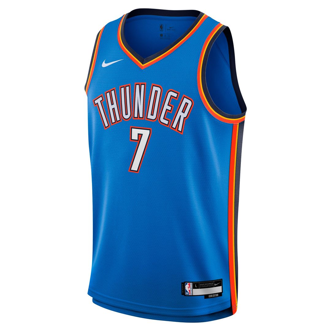 Oklahoma City Thunder Chet Holmgren Nike Youth Swingman Jersey - Icon Edition - Blue Team Jersey Sports Fan Apparel
