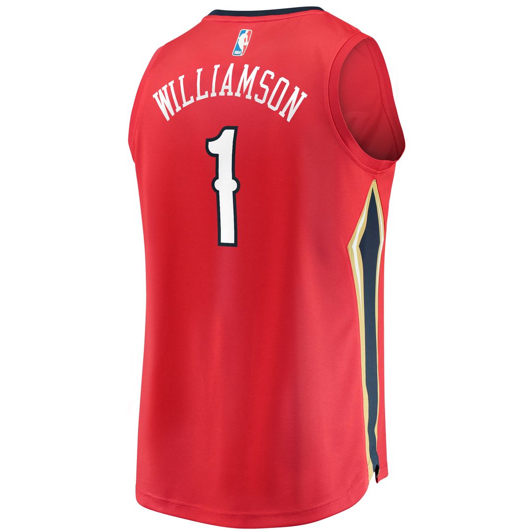 New Orleans Pelicans Zion Williamson Fanatics Replica Fast Break Jersey Red - Statement Edition Team Jersey Sports Fan Apparel