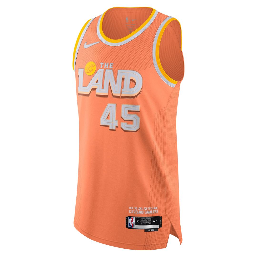 Cleveland Cavaliers Donovan Mitchell Nike Unisex 2025/26 Authentic Jersey - City Edition - Orange Team Jersey Sports Fan Apparel
