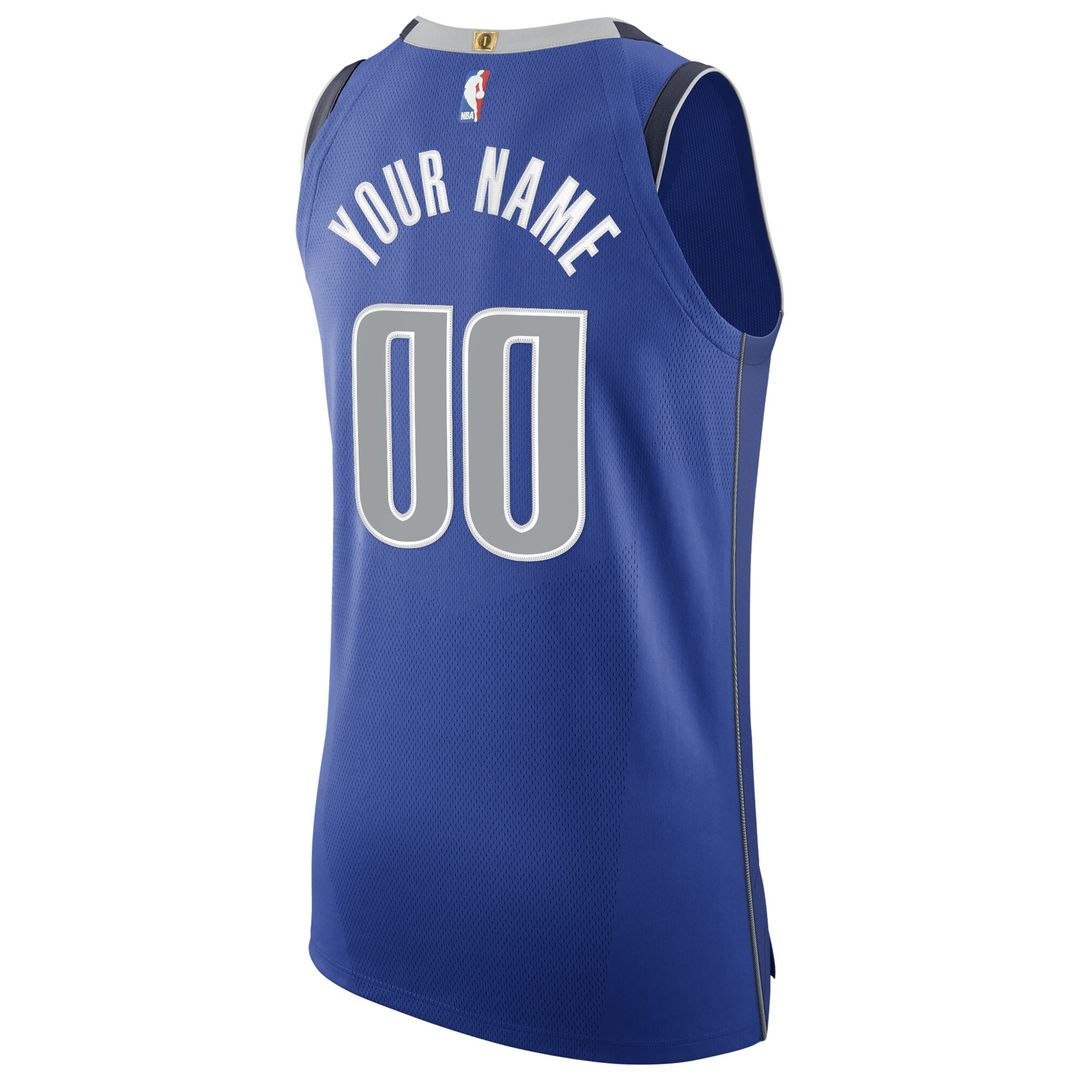 Dallas Mavericks Nike 2020/21 Authentic Custom Jersey Royal - Icon Edition Team Jersey Sports Fan Apparel