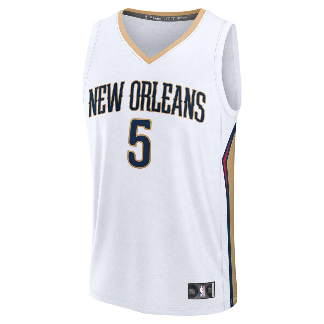 New Orleans Pelicans Dejounte Murray Fanatics Fast Break Replica Player Jersey - Association Edition - White Team Jersey Sports Fan Apparel