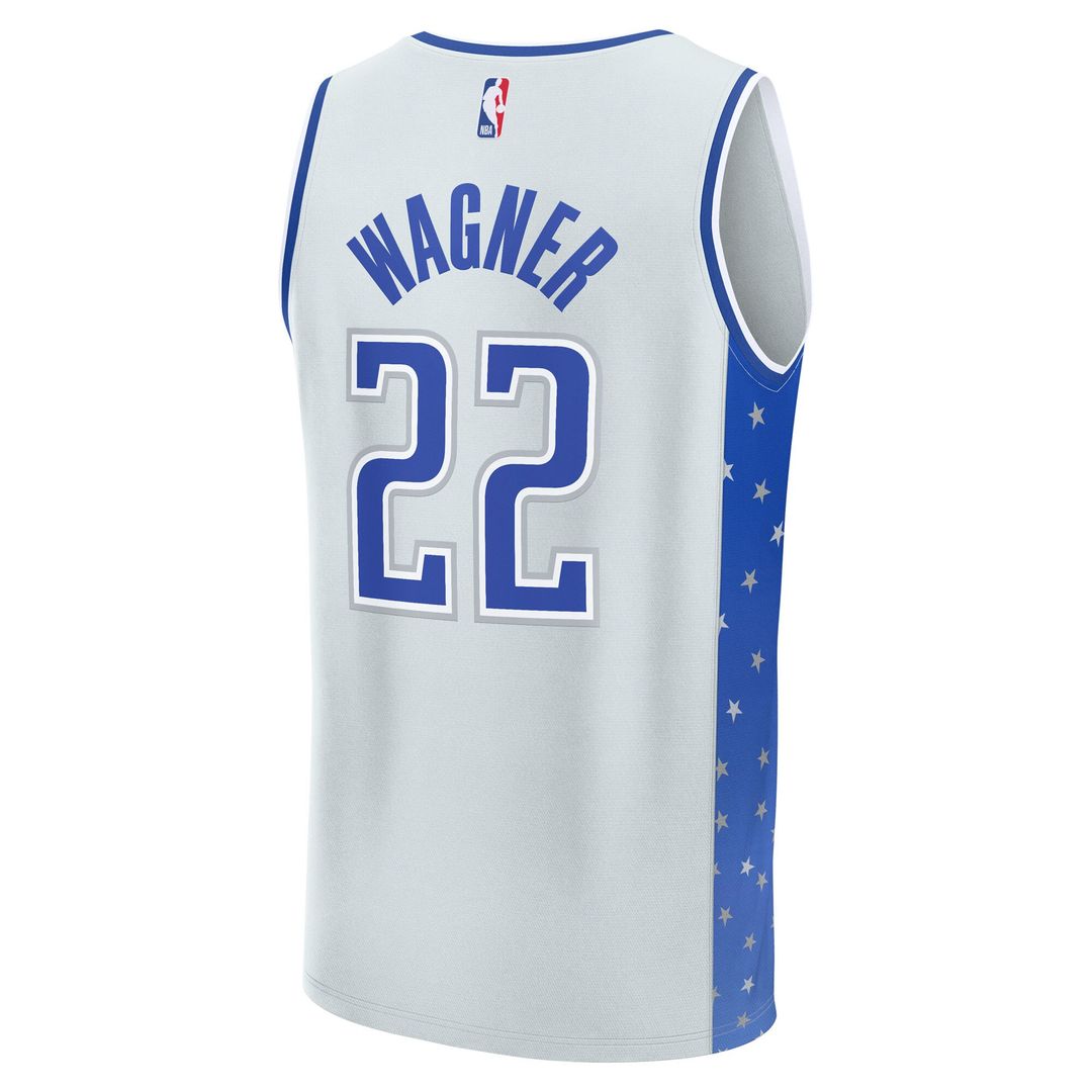 Orlando Magic Franz Wagner Fanatics Youth 2025/26 City Edition Fast Break Jersey - Silver Team Jersey Sports Fan Apparel