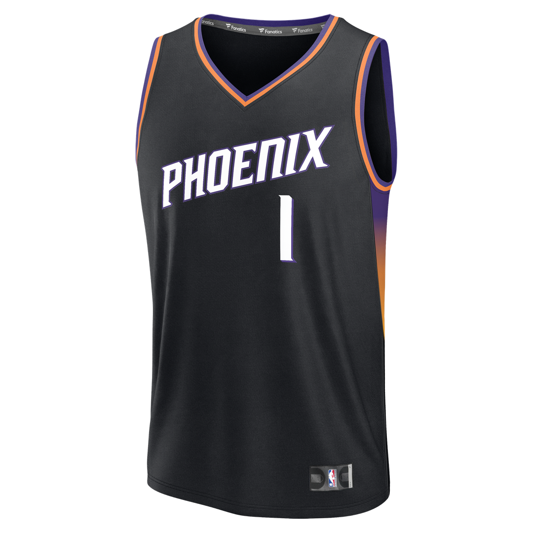 Phoenix Suns Devin Booker Fanatics Youth Fast Break Jersey - Statement Edition - Black Team Jersey Sports Fan Apparel