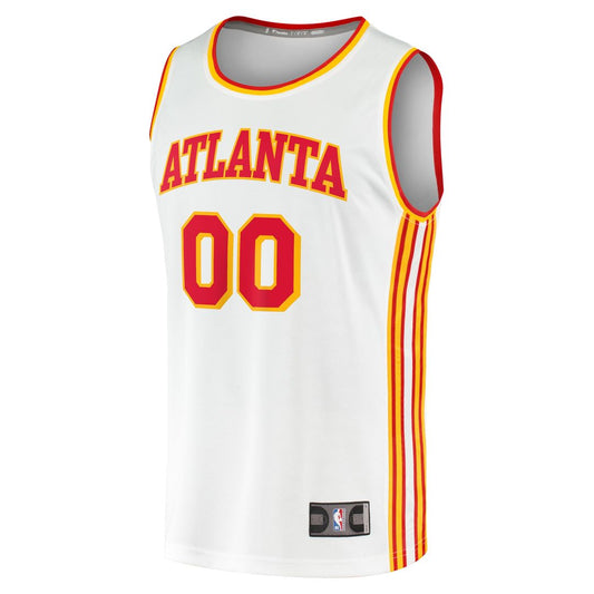 Atlanta Hawks Fanatics Fast Break Custom Replica Jersey - Association Edition - White Team Jersey Sports Fan Apparel