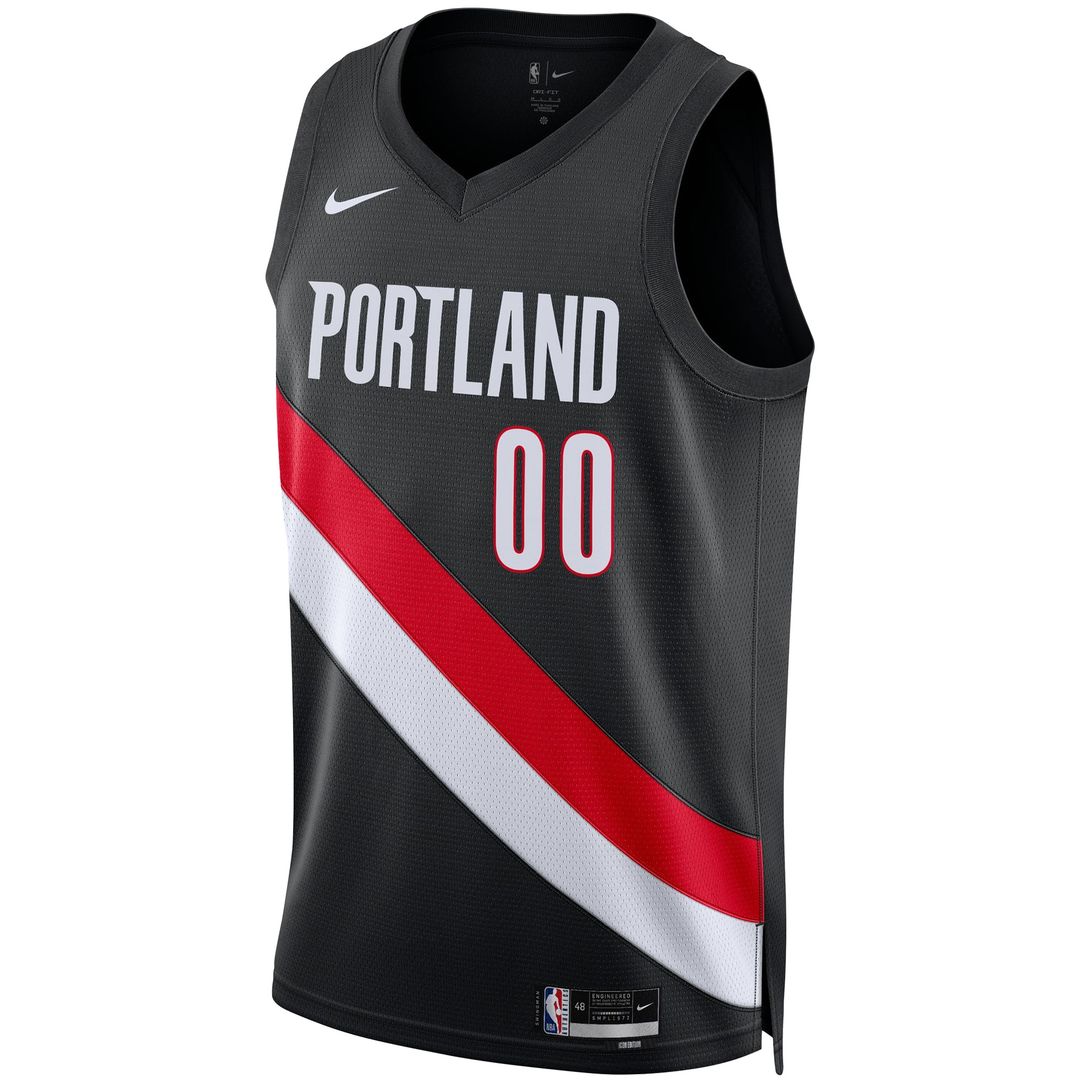 Portland Trail Blazers Scoot Henderson Nike Unisex Swingman Jersey - Icon Edition - Black Team Jersey Sports Fan Apparel