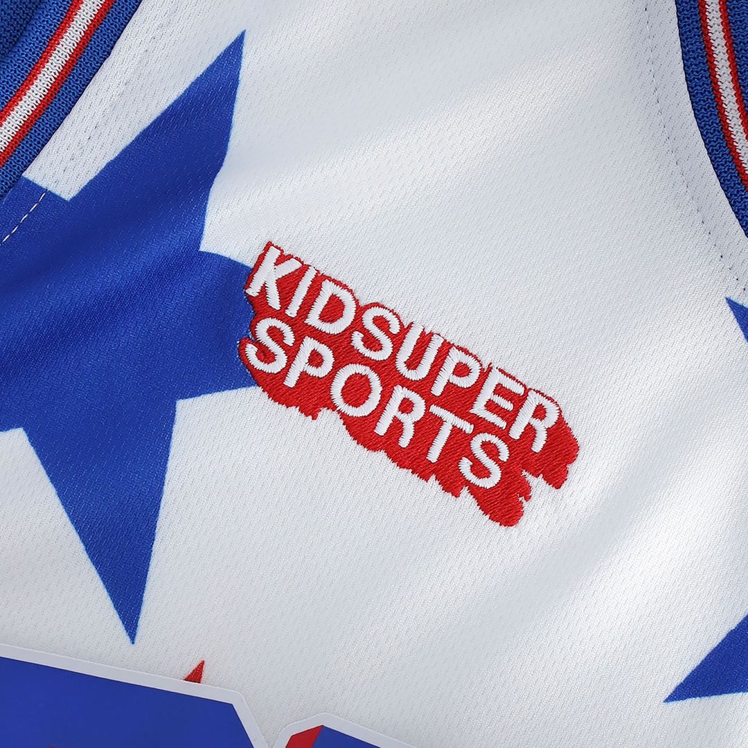 Philadelphia 76ers NBA & KidSuper Studios by Fanatics Unisex Hometown Jersey - White Team Jersey Sports Fan Apparel