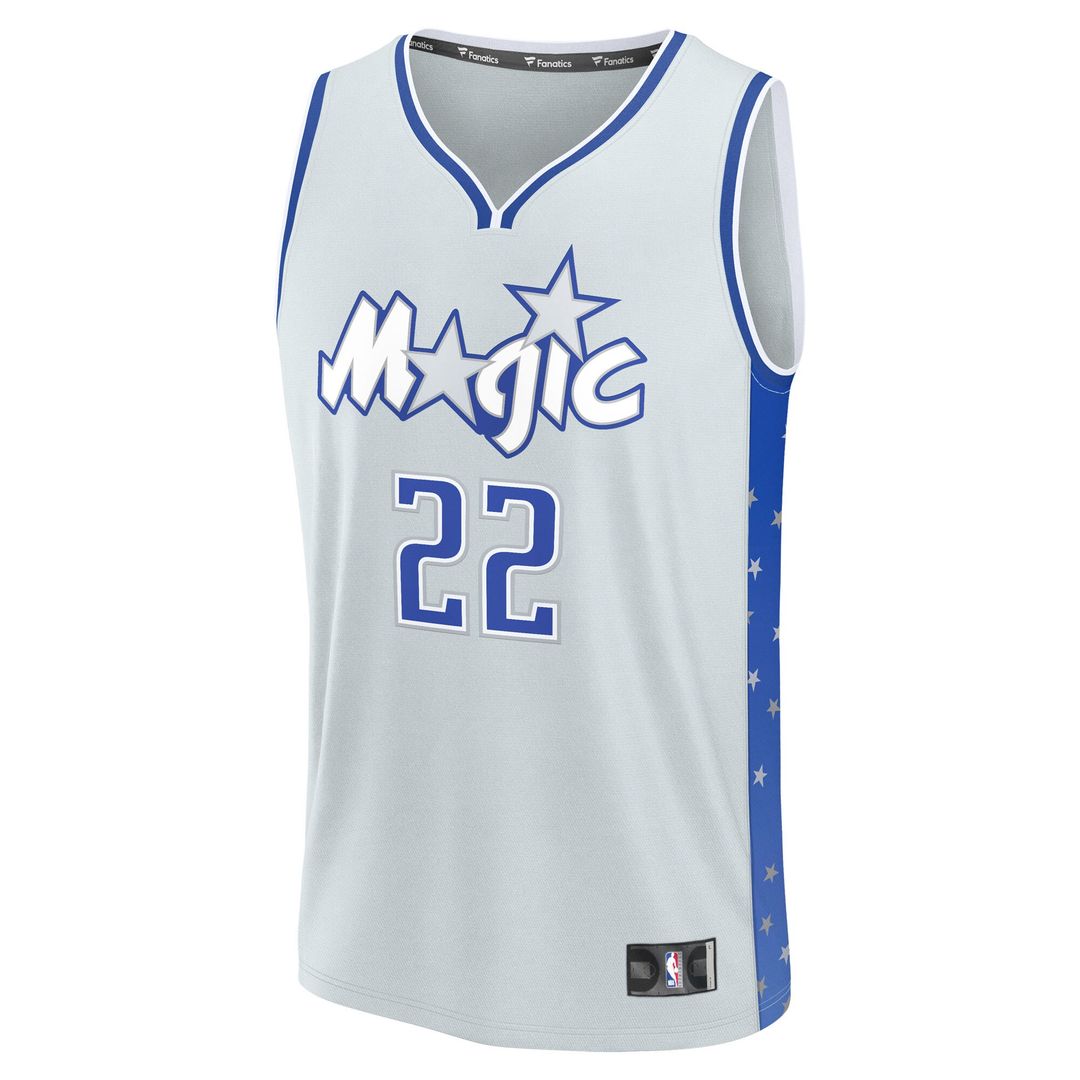 Orlando Magic Franz Wagner Fanatics Youth 2025/26 City Edition Fast Break Jersey - Silver Team Jersey Sports Fan Apparel