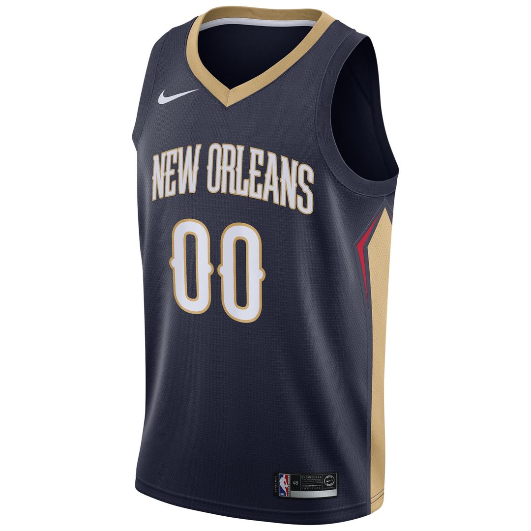 New Orleans Pelicans Nike Swingman Custom Jersey Navy - Icon Edition Team Jersey Sports Fan Apparel