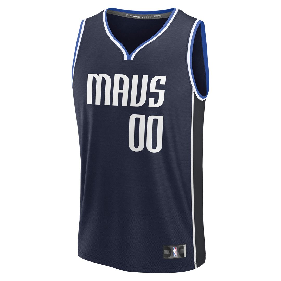 Dallas Mavericks Fanatics Fast Break Custom Jersey - Icon Edition - Blue Team Jersey Sports Fan Apparel