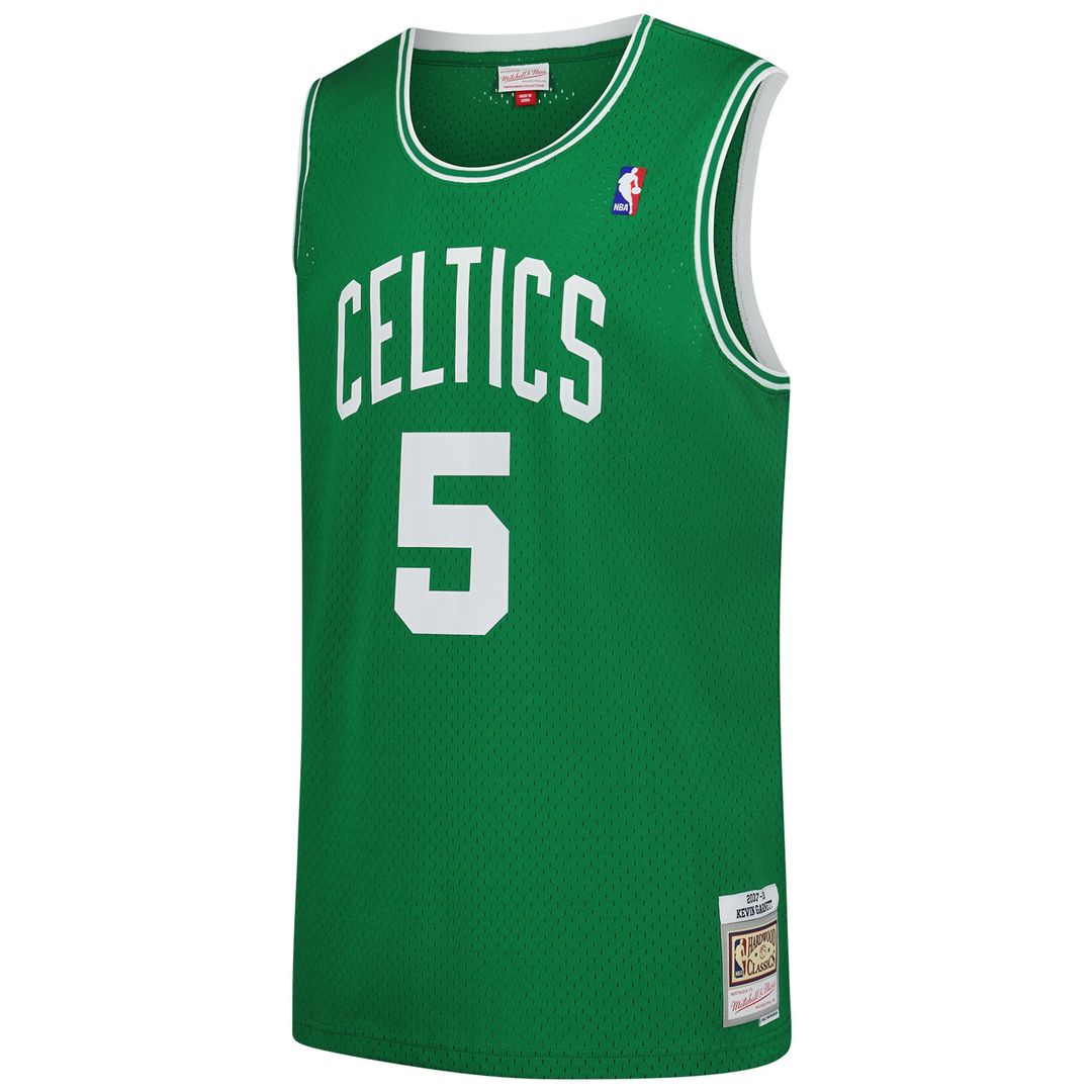Boston Celtics Kevin Garnett Mitchell & Ness 2007/08 Hardwood Classics Swingman Jersey - Kelly Green Team Jersey Sports Fan Apparel