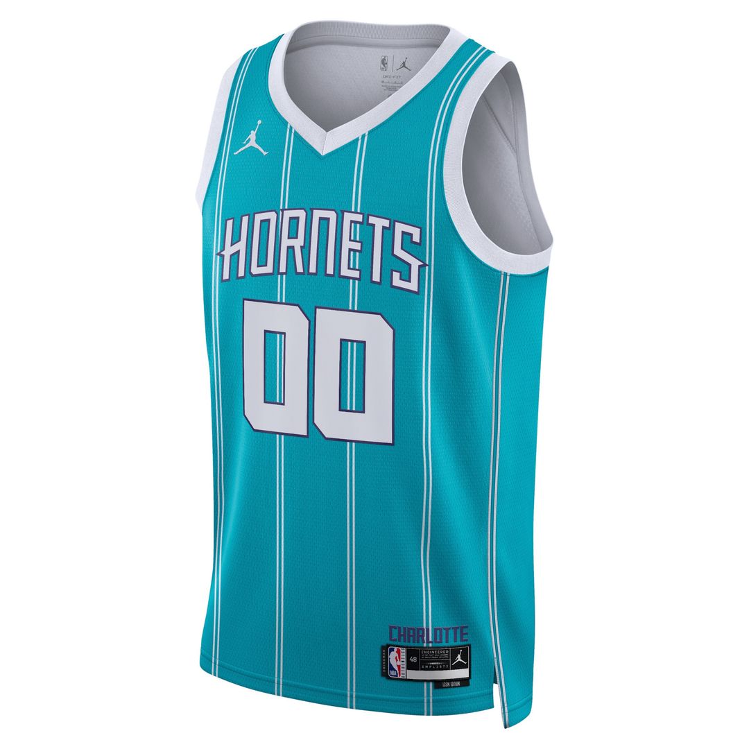 Charlotte Hornets Jordan Brand Unisex Swingman Custom Jersey Teal - Icon Edition Team Jersey Sports Fan Apparel