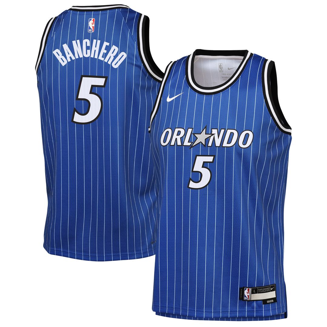 Orlando Magic Paolo Banchero Nike Youth Icon Edition Swingman Jersey - Blue Team Jersey Sports Fan Apparel