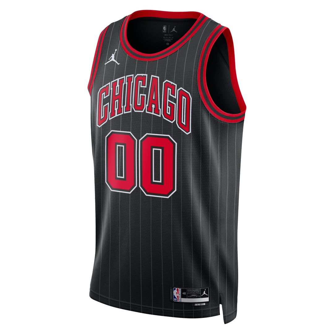 Chicago Bulls Jordan Brand Unisex 2022/23 Swingman Custom Jersey - Statement Edition - Black Team Jersey Sports Fan Apparel