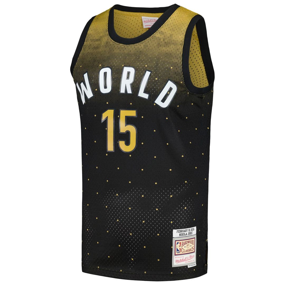 Nikola Jokic 2016 NBA Rising Stars Challenge Mitchell & Ness Hardwood Classics Swingman Jersey - Black Team Jersey Sports Fan Apparel