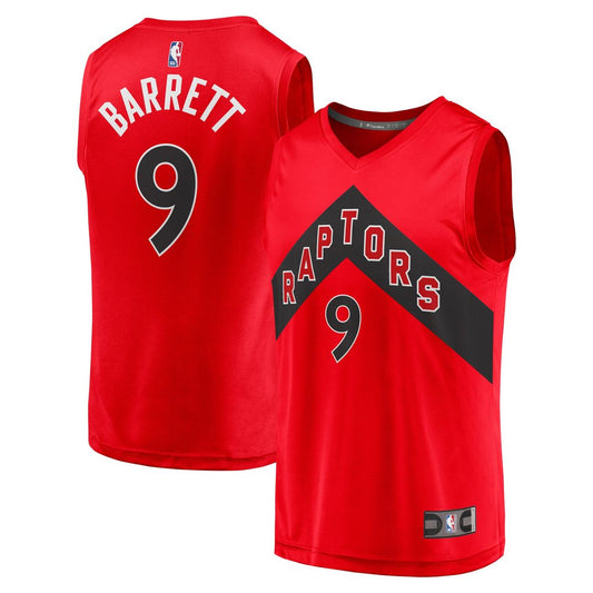 Toronto Raptors RJ Barrett Fanatics Fast Break Player Jersey - Icon Edition - Red Team Jersey Sports Fan Apparel