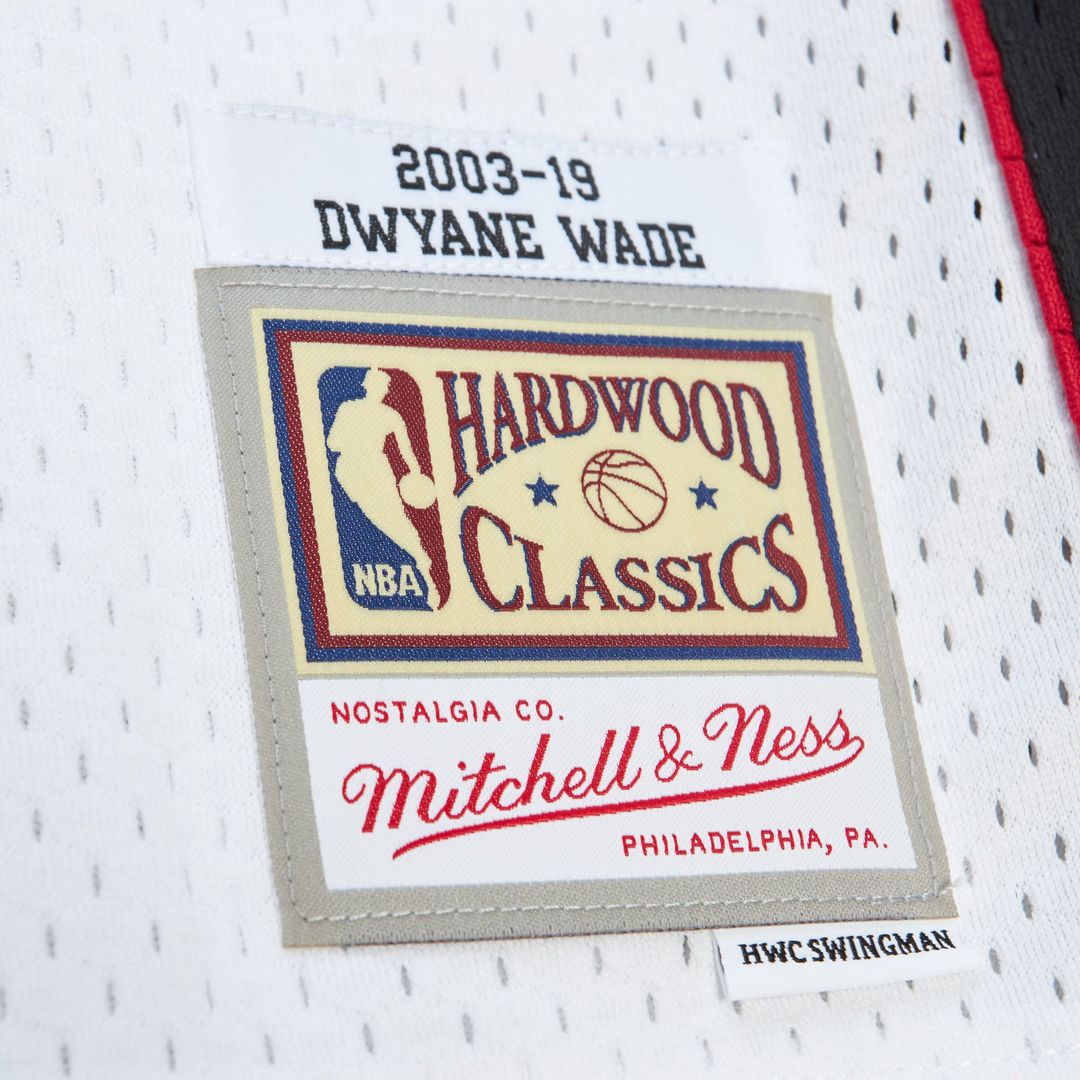 Miami Heat Dwyane Wade Mitchell & Ness Unisex Hall of Fame Class of 2023 Throwback Swingman Jersey - White Team Jersey Sports Fan Apparel