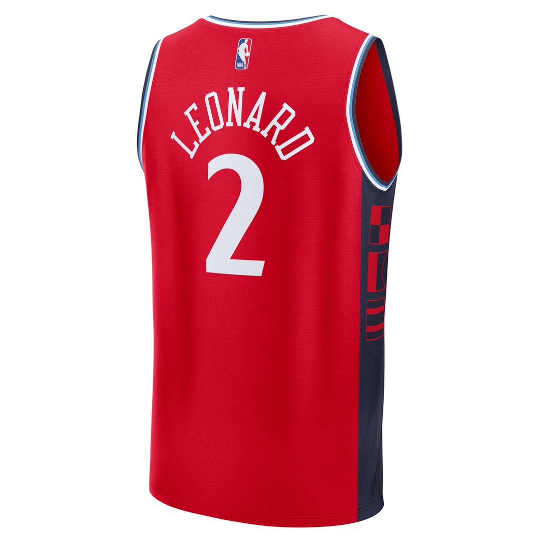 LA Clippers Kawhi Leonard Fanatics Fast Break Replica Player Jersey - Statement Edition - Red Team Jersey Sports Fan Apparel