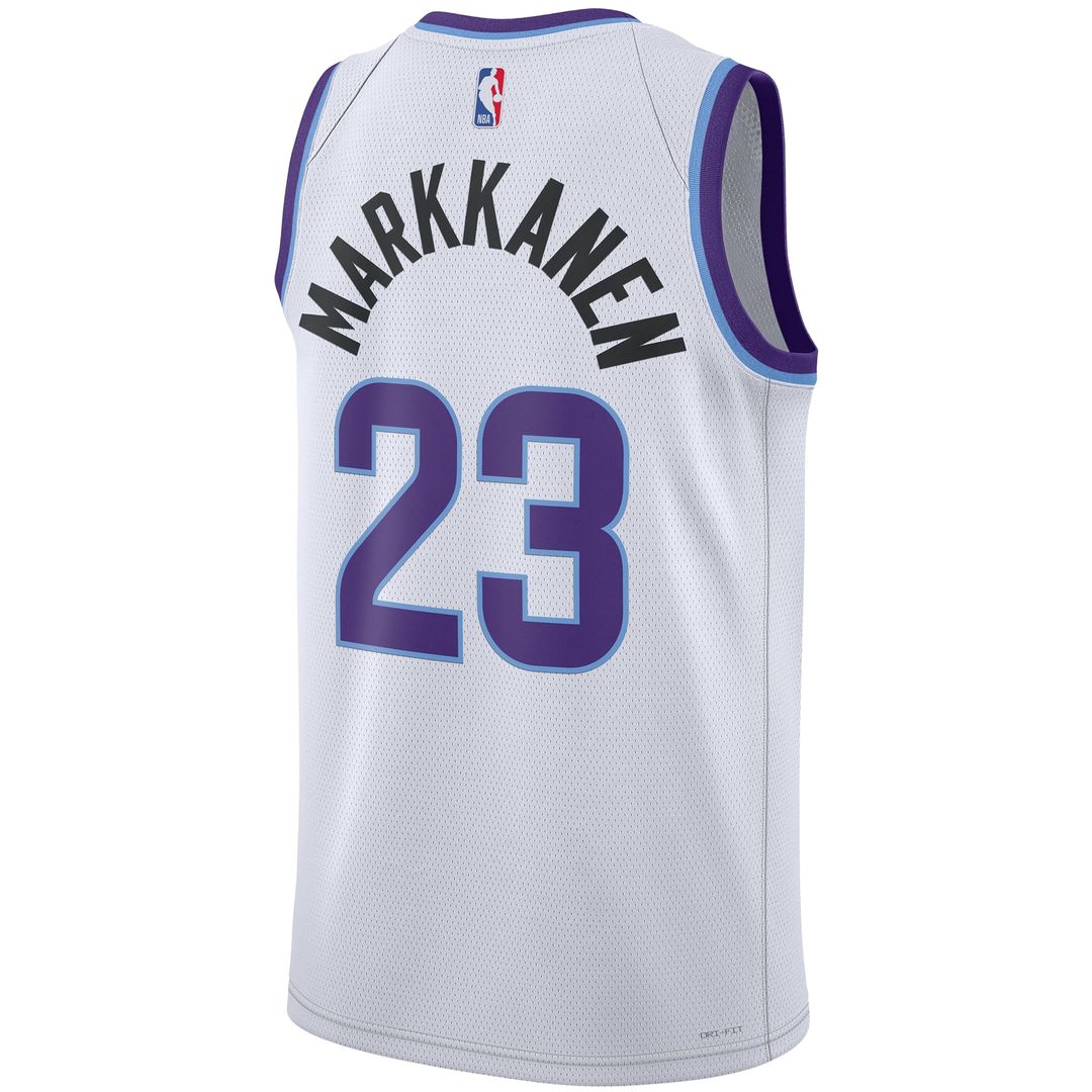 Utah Jazz Lauri Markkanen Nike Unisex Swingman Jersey - Association Edition - White Team Jersey Sports Fan Apparel