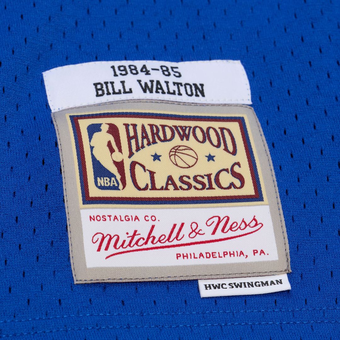 LA Clippers Bill Walton Mitchell & Ness 1984 - 85 Swingman Jersey - Royal Team Jersey Sports Fan Apparel