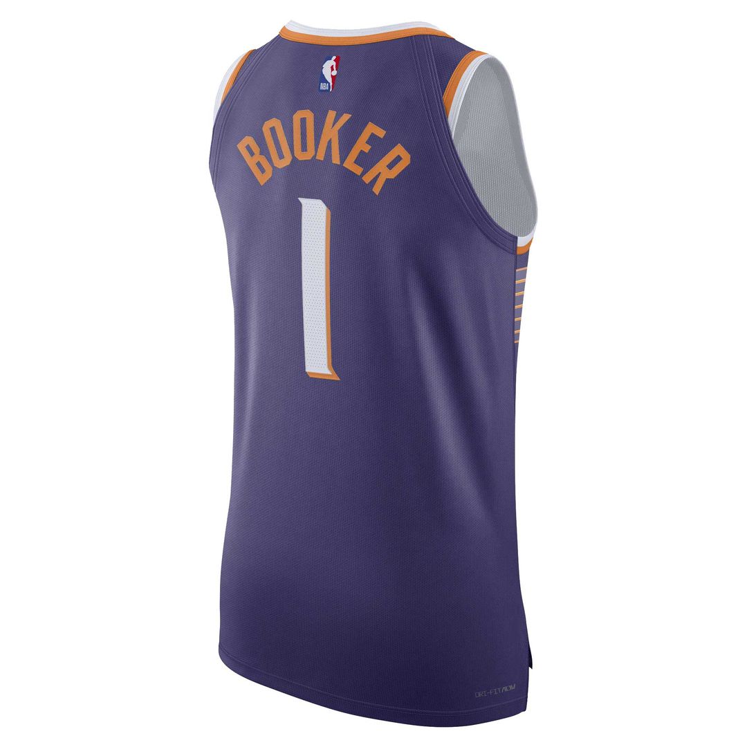 Phoenix Suns Devin Booker Nike Authentic Jersey - Icon Edition - Purple Team Jersey Sports Fan Apparel