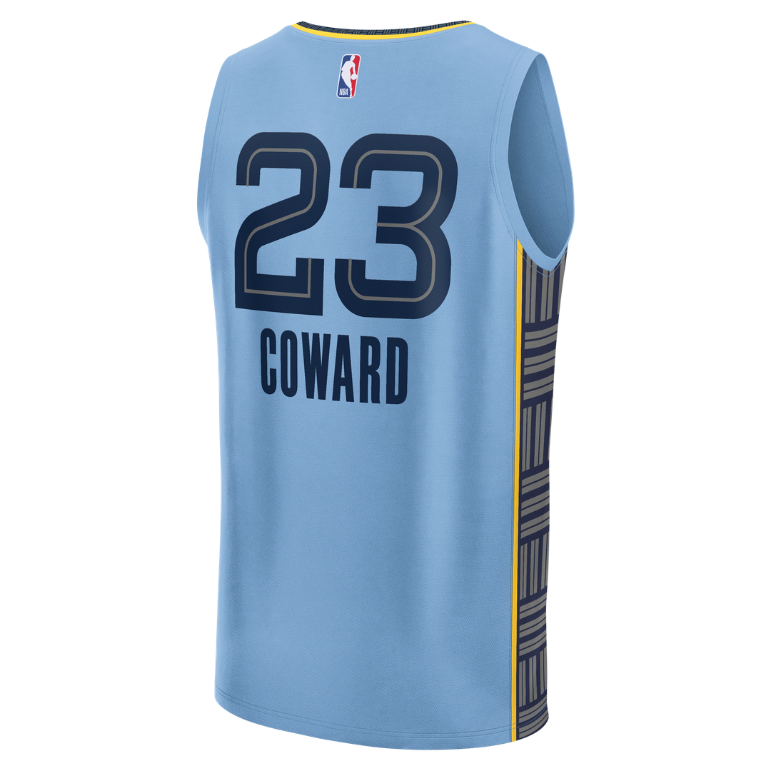 Memphis Grizzlies Cedric Coward Fanatics Fast Break Replica Player Jersey - Statement Edition - Light Blue Team Jersey Sports Fan Apparel