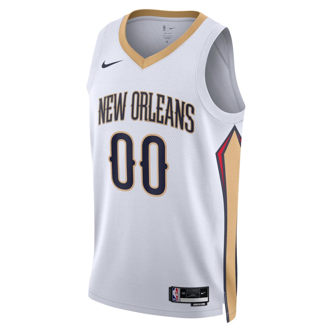 New Orleans Pelicans Nike Unisex Swingman Custom Jersey White - Association Edition Team Jersey Sports Fan Apparel