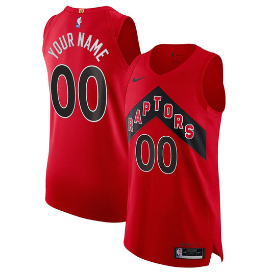 Toronto Raptors Nike 2020/21 Authentic Custom Jersey Red - Icon Edition Team Jersey Sports Fan Apparel