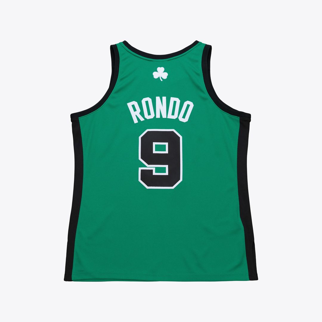 Boston Celtics Rajon Rondo Mitchell & Ness 2007 - 08 Hardwood Classics Authentic Jersey - Kelly Green Team Jersey Sports Fan Apparel