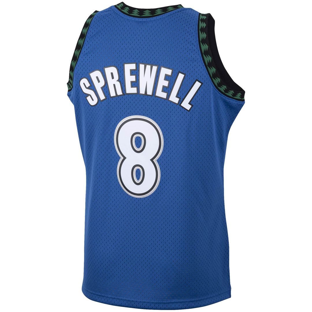 Minnesota Timberwolves Latrell Sprewell Mitchell & Ness 2003/04 Hardwood Classics Swingman Jersey - Blue Team Jersey Sports Fan Apparel