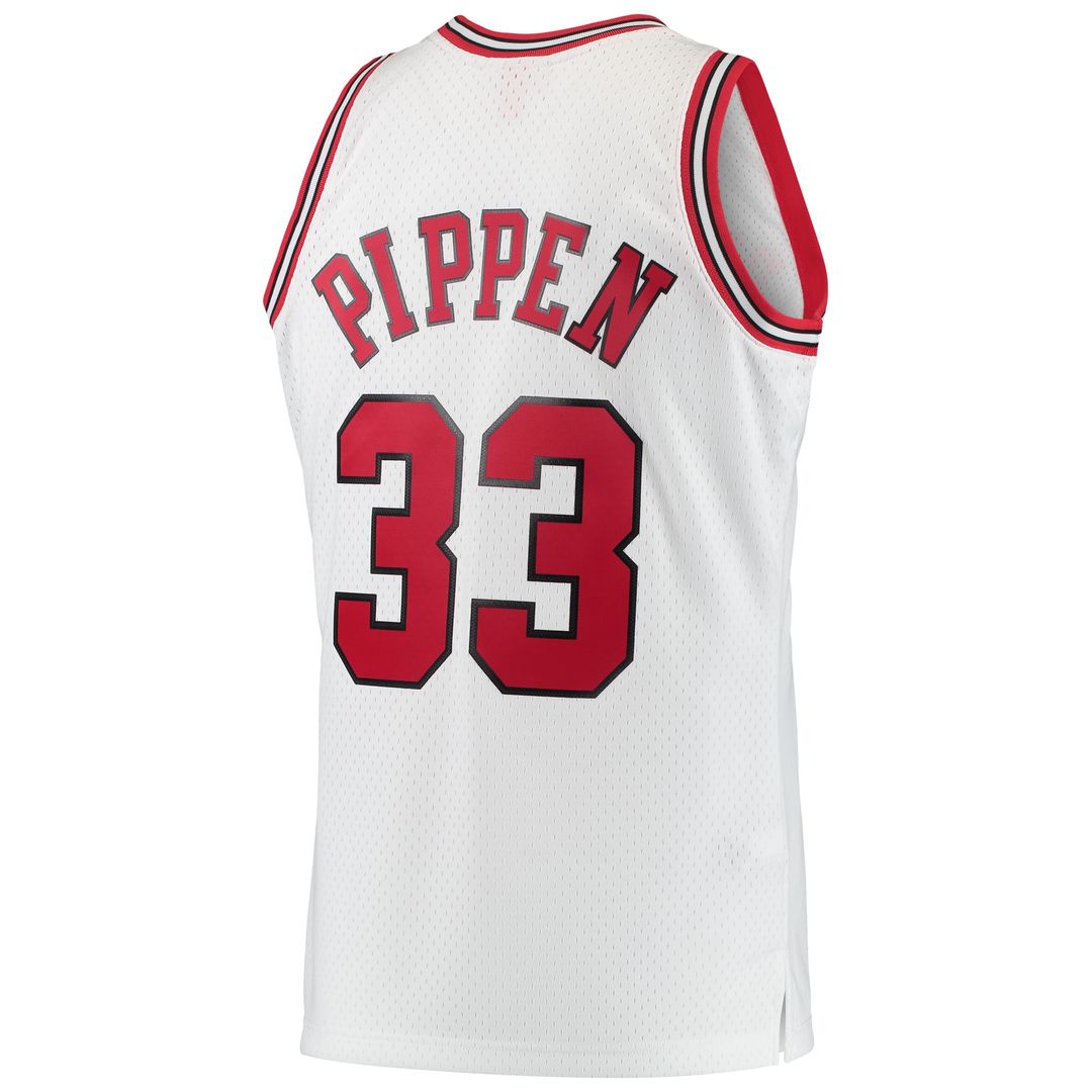 Chicago Bulls Scottie Pippen Mitchell & Ness Hardwood Classics Swingman Jersey - White Team Jersey Sports Fan Apparel