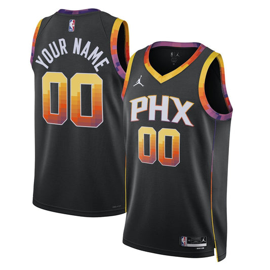 Phoenix Suns Jordan Brand Unisex 2022/23 Swingman Custom Jersey - Statement Edition - Black Team Jersey Sports Fan Apparel