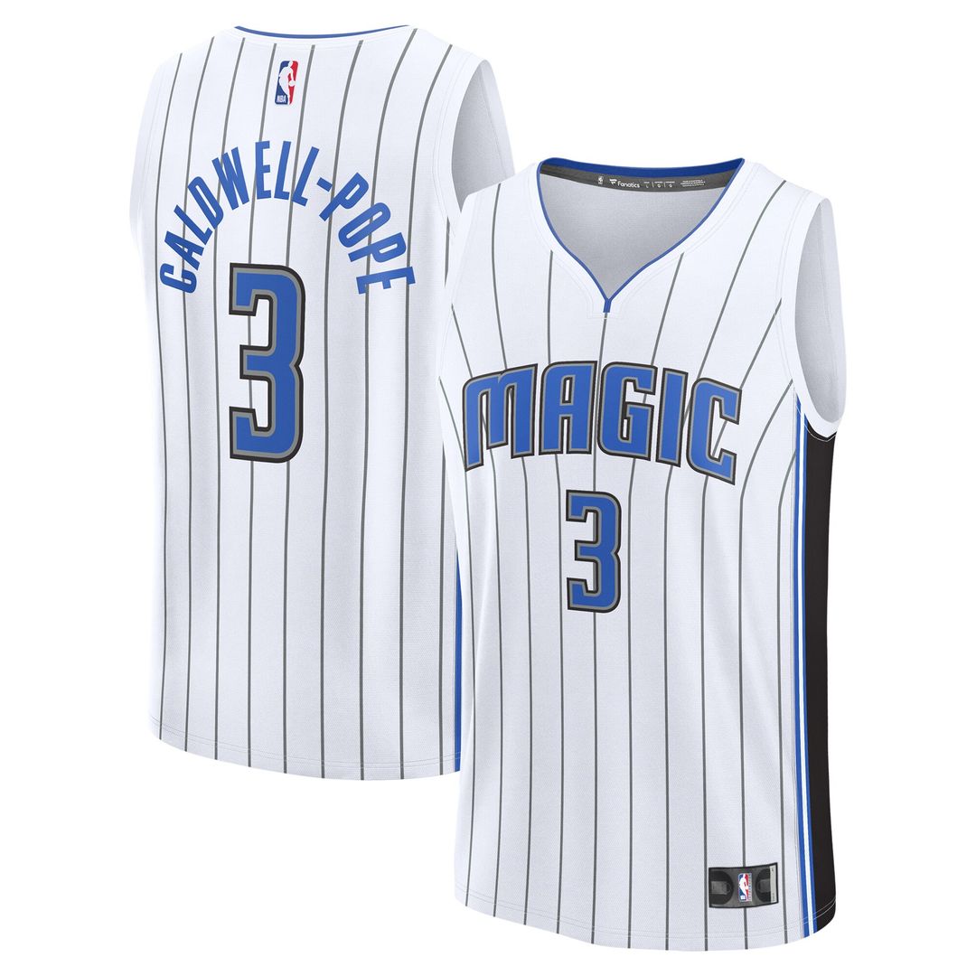 Orlando Magic Kentavious Caldwell - Pope Fanatics Fast Break Replica Player Jersey - Association Edition - White Team Jersey Sports Fan Apparel