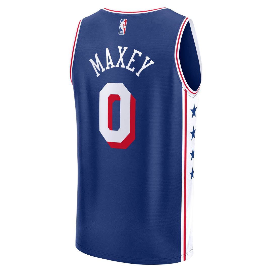 Philadelphia 76ers Tyrese Maxey Fanatics Youth Fast Break Replica Player Jersey - Icon Edition - Royal Team Jersey Sports Fan Apparel
