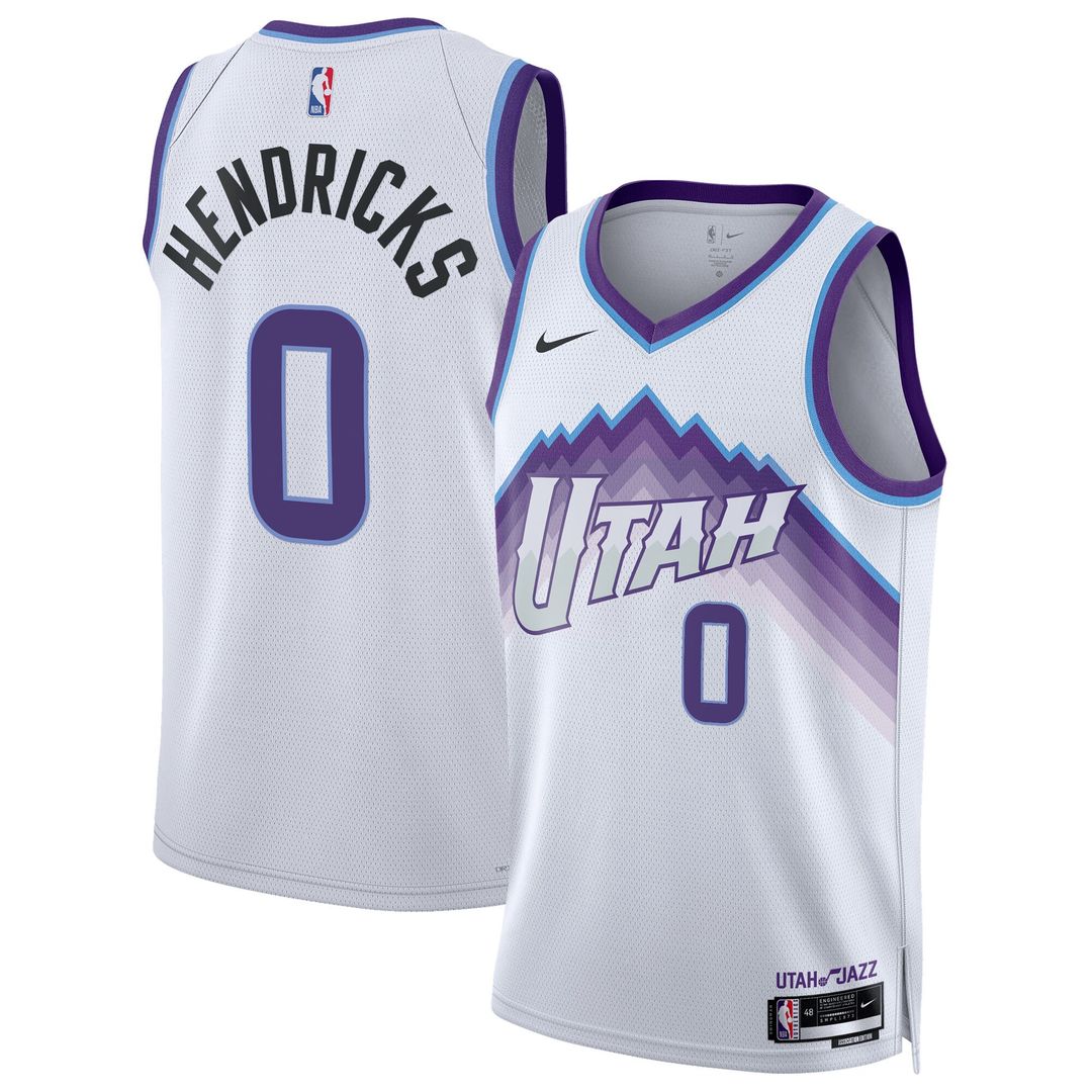 Utah Jazz Taylor Hendricks Nike Unisex Swingman Jersey - Association Edition - White Team Jersey Sports Fan Apparel