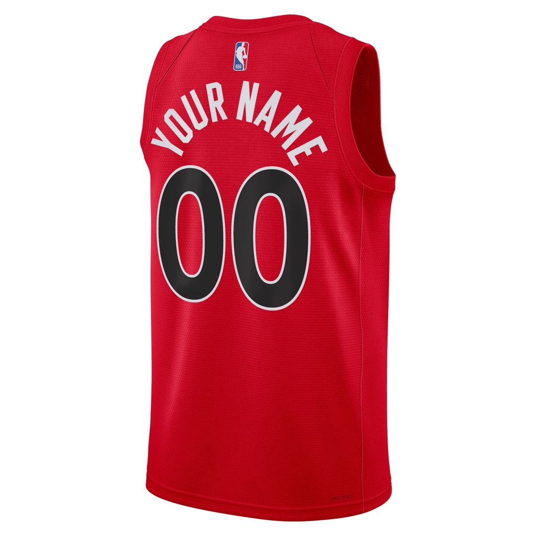 Toronto Raptors Nike Unisex Swingman Custom Jersey Red - Icon Edition Team Jersey Sports Fan Apparel