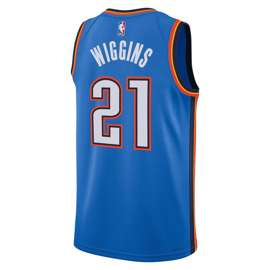 Oklahoma City Thunder Aaron Wiggins Nike Unisex Swingman Jersey - Icon Edition - Blue Team Jersey Sports Fan Apparel