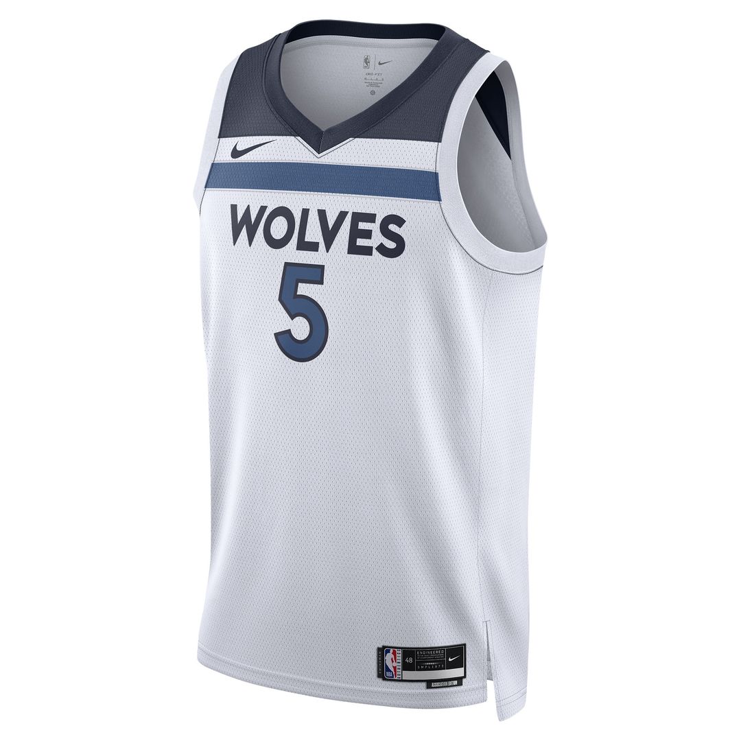 Minnesota Timberwolves Anthony Edwards Nike Unisex Swingman Jersey - Association Edition - White Team Jersey Sports Fan Apparel