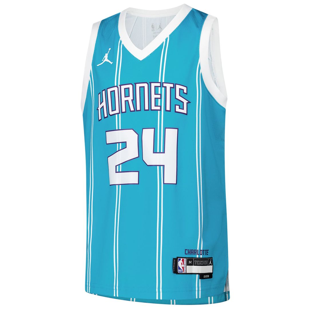 Charlotte Hornets Brandon Miller Nike Youth Swingman Jersey - Icon Edition - Teal Team Jersey Sports Fan Apparel